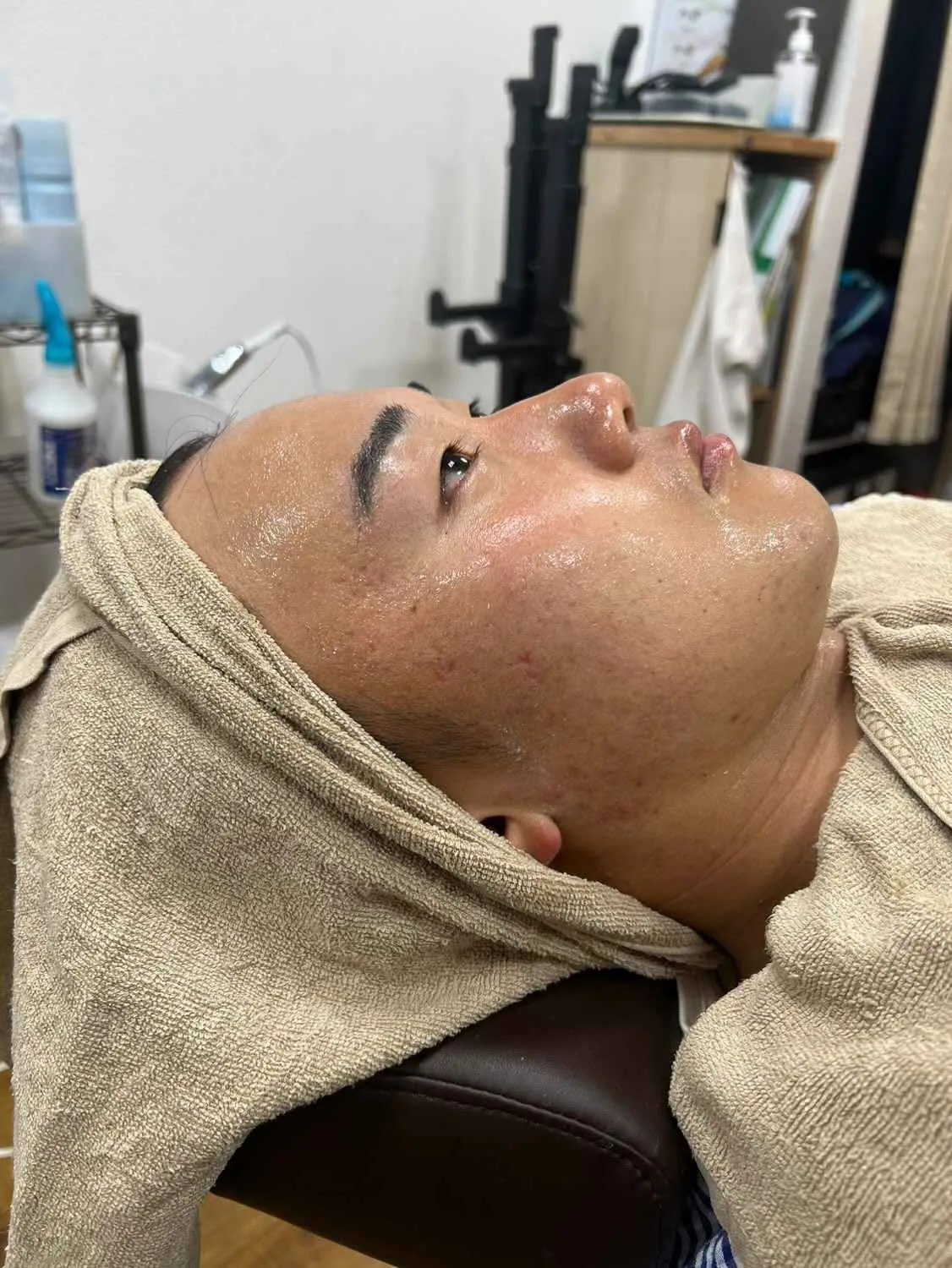 メンズスキンケアシェービング　シェービング後